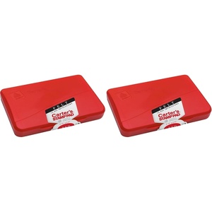 Carter’s Felt Red Stamp Pad, 2.75 x 4.27 Inch Ink Pad (21071)(2.75 x 4.25 (Pack of 2))