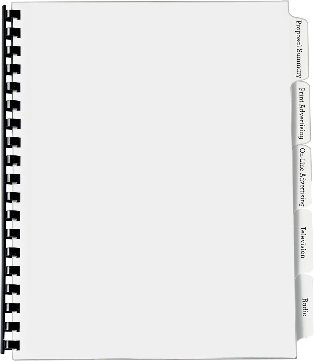 image:imageAvery Double Reverse Collated Tab Dividers Unpunched for Most Binding Systems Printable with HighSpeed Copiers and Offset Presses White 5 Tabs per Set 30 Sets of 204059 x 11 inches