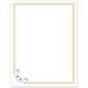 Double Gold Border with Florals