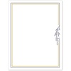 Gold & Navy Border with Florals