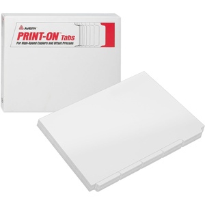 Avery Double Reverse Collated Tab Dividers, Unpunched for Most Binding Systems, Printable with High-Speed Copiers and Offset Presses, White, 5 Tabs per Set (30 Sets of 20405)(9 x 11 inches)