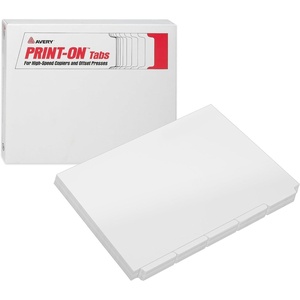 Avery Double Reverse Collated Tab Dividers, Unpunched for Most Binding Systems, Printable with High-Speed Copiers and Offset Presses, White, 5 Tabs per Set (30 Sets of 20405)(9 x 11 inches (Pack of 6))