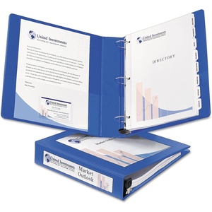 Avery Heavy-Duty Framed View 3-Ring Binder, 2″ EZD Rings, 1 Navy Blue Binder (68033)(Pacific Blue)