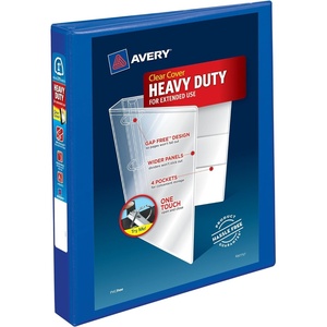 Avery Heavy-Duty View 3 Ring Binder, 2″ One Touch EZD Rings, 1 Pacific Blue Binder (79778)(Pacific Blue)