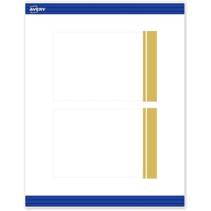Avery Printable Rectangle Postcards, Gold Multi-Lined Border, 4″ x 6″, Matte White, Laser/Inkjet, 20ct, Great for Postcards(Double Dipped Gold Edge)
