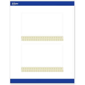 Avery Printable Rectangle Postcards, Gold Multi-Lined Border, 4″ x 6″, Matte White, Laser/Inkjet, 20ct, Great for Postcards(Gold Lace Trim)