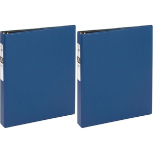 Avery Standard 3 Ring Binder, 1″ Round Rings, 175-Sheet Capacity, 1.4 Inch Wide Spine, 1 Blue Binder, Ideal for Lightweight Organization and Occasional Referencing (03300)(1 Inch (Pack of 2))